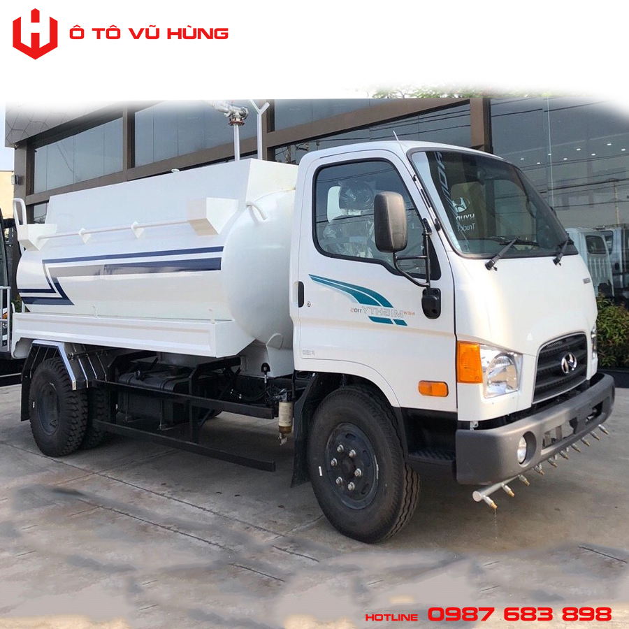 Xe Phun Nước Rửa Đường Hyundai New Mighty 110SP 6.1 Khối